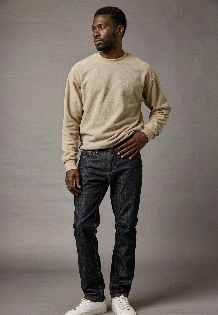 "Everyday" Crewneck in Sand - Sand